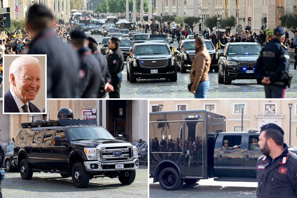 Biden tours Rome with 85-car motorcade ahead of COP26